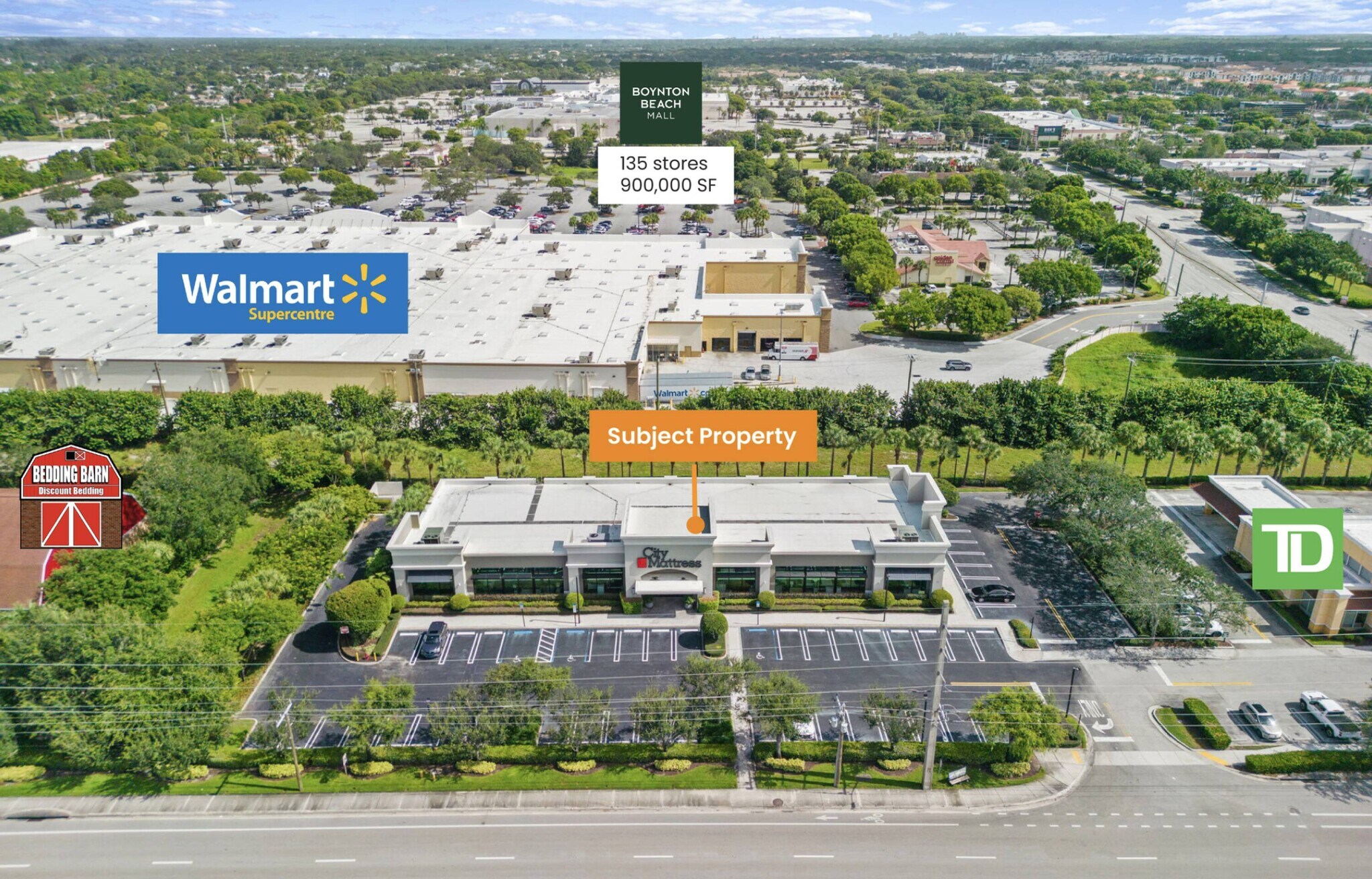 1701 W Boynton Beach Blvd, Boynton Beach, FL 33436 NNN City Mattress