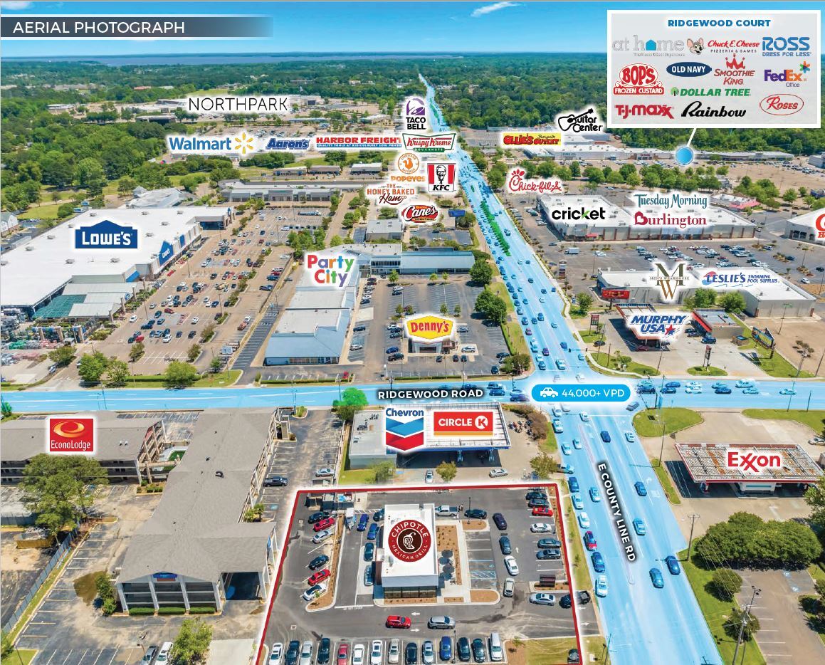 836 E County Line Rd, Ridgeland, MS 39157 Chipotle