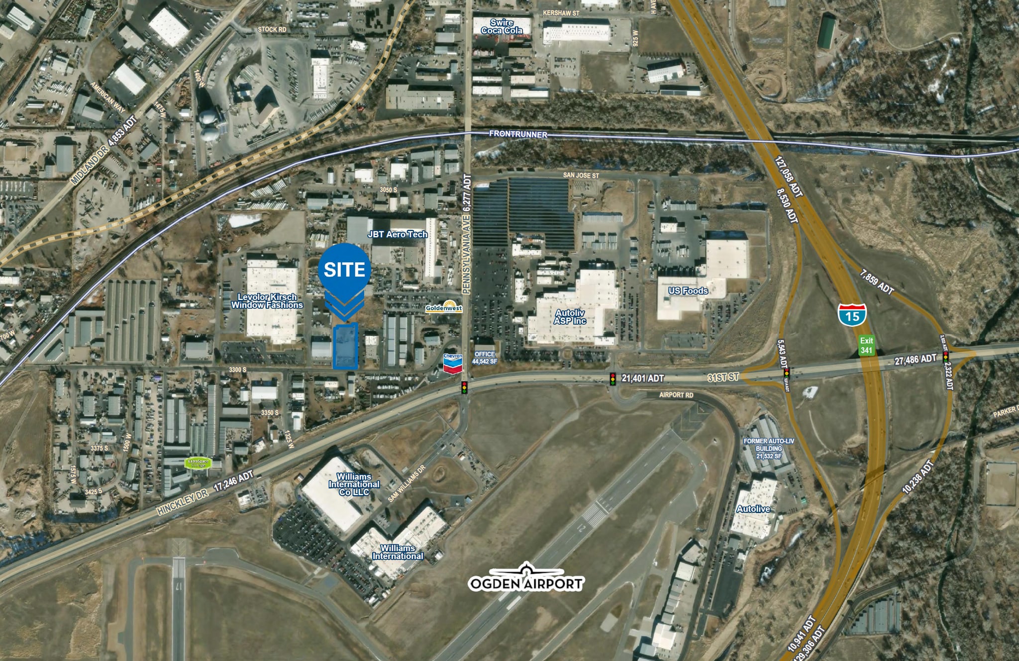 1272 W 3300 S, Ogden, UT for lease Aerial- Image 1 of 1