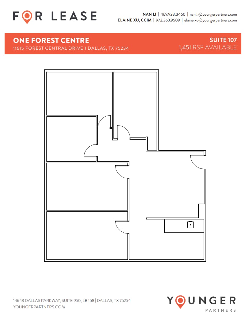 11615 Forest Central Dr, Dallas, TX for lease Floor Plan- Image 1 of 7