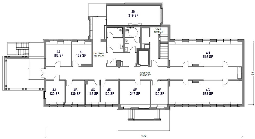 425 Locust Ave, Charlottesville, VA for lease - Floor Plan - Image 2 of 50