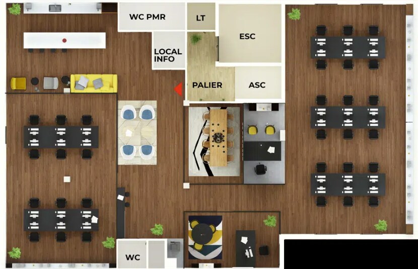 37 Rue Adam Ledoux, Courbevoie, HDS 92400 - Unit 5 -  - Floor Plan - Image 1 of 6