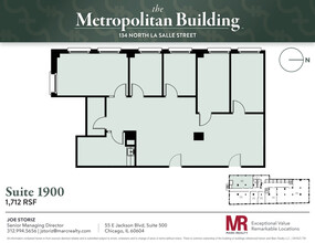 134 N LaSalle St, Chicago, IL for lease Floor Plan- Image 1 of 4