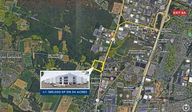 Dey Rd, Cranbury, NJ - AERIAL  map view