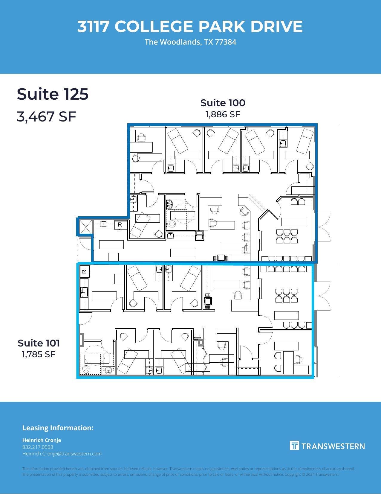 3117 College Park Dr, The Woodlands, TX for lease Floor Plan- Image 1 of 1