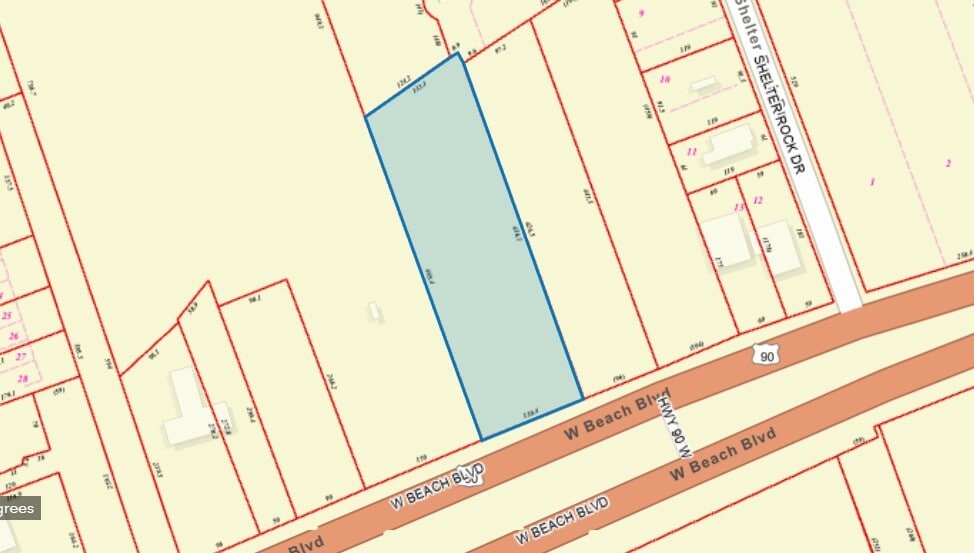 450 W. Beach blvd, Long Beach, MS for sale Plat Map- Image 1 of 2