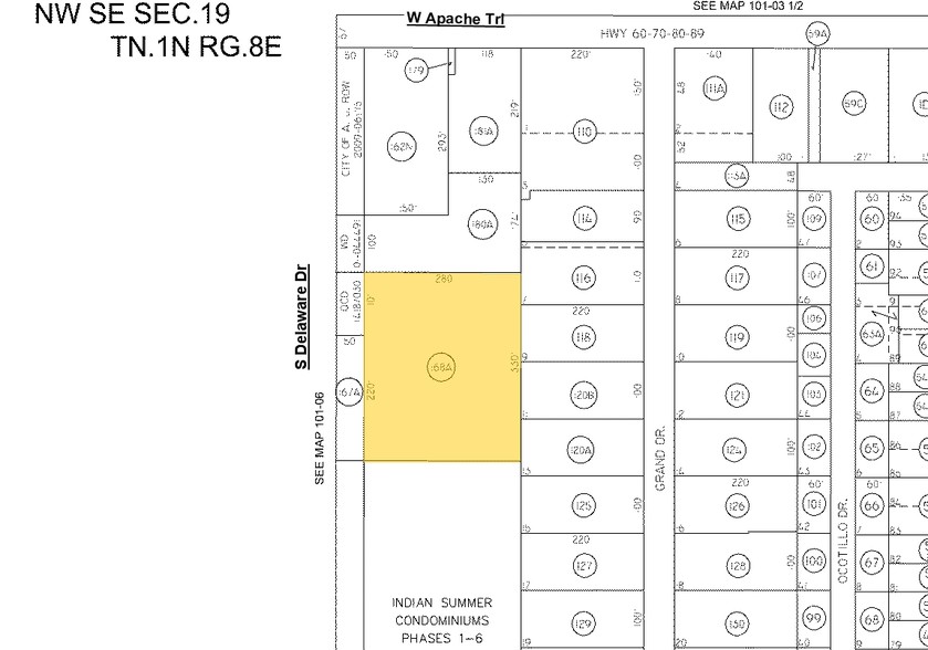 161 S Meridian Dr, Apache Junction, AZ for sale - Plat Map - Image 2 of 2