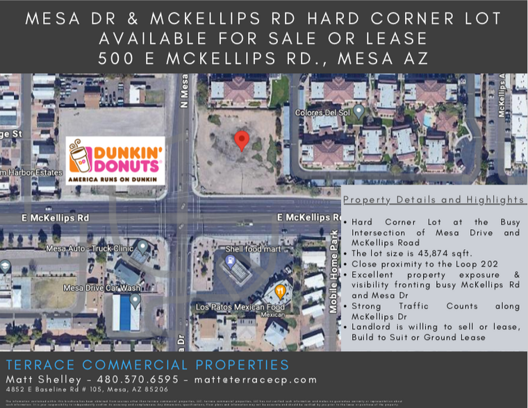 500 E Mckellips Rd, Mesa, AZ for sale - Aerial - Image 1 of 3