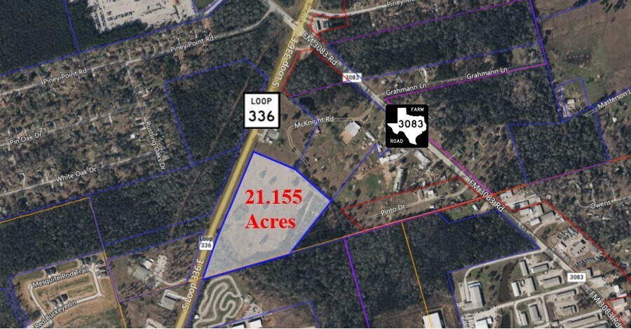 0 Loop 336, Conroe, TX for sale - Aerial - Image 1 of 2