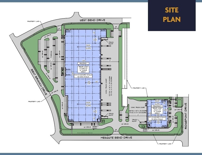 8000 Bent Branch Dr, Irving, TX for sale - Site Plan - Image 3 of 3