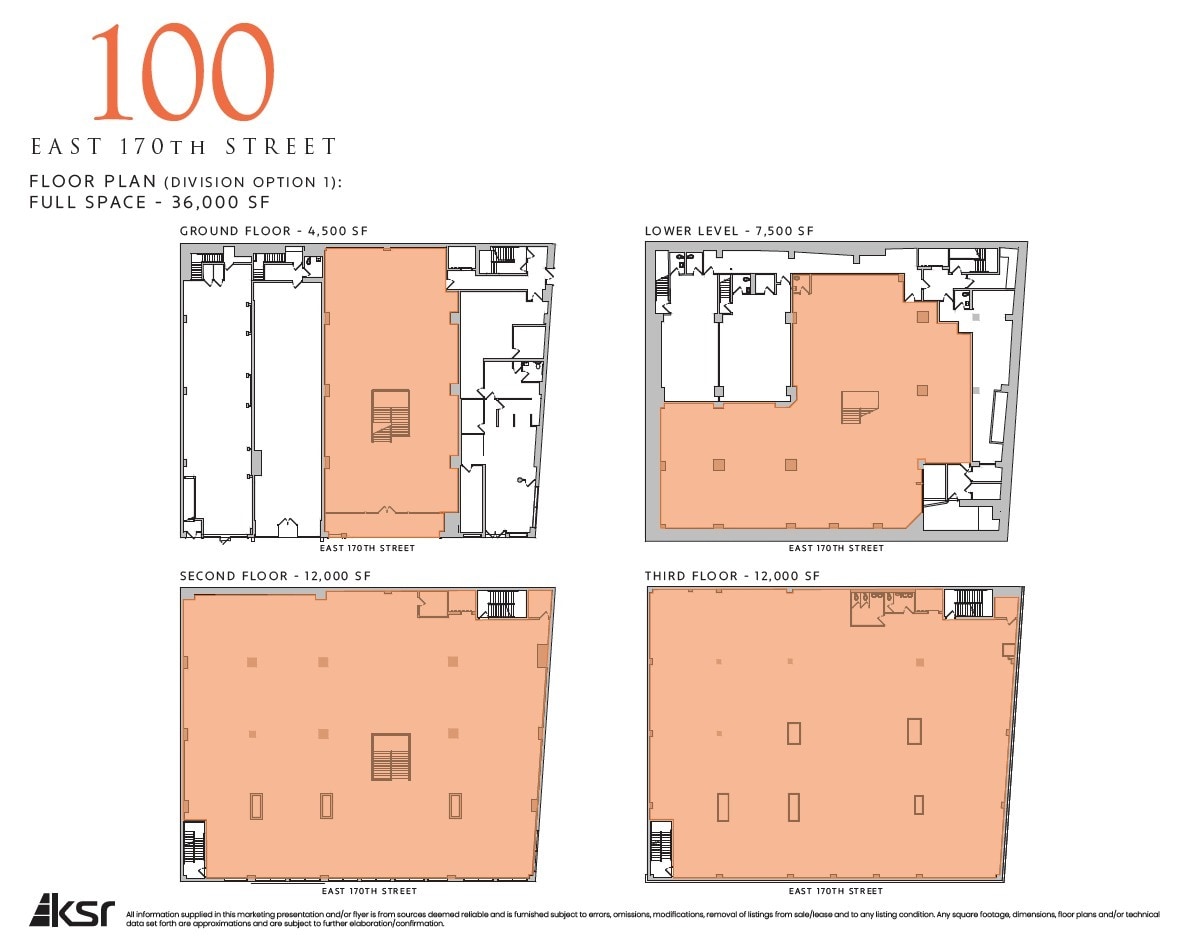 100 E 170th St, Bronx, NY for lease Floor Plan- Image 1 of 3