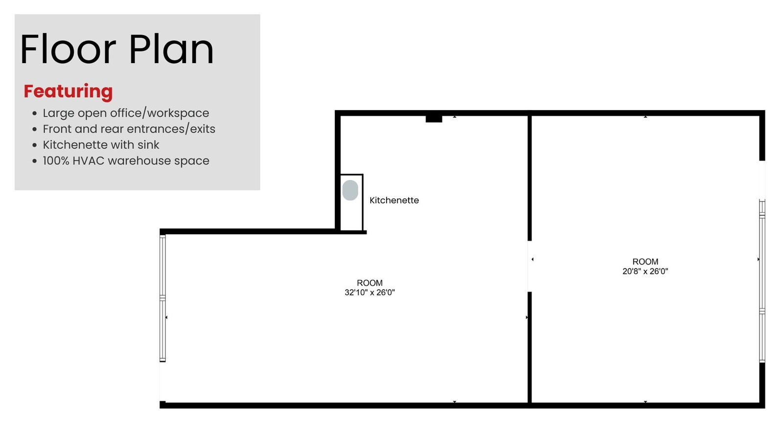 940 Calle Negocio, San Clemente, CA 92673 - Unit 140 - - Floor Plan - Image 1 of 3