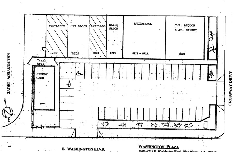 8701-8729 Washington Blvd, Pico Rivera, CA for lease - Site Plan - Image 2 of 2