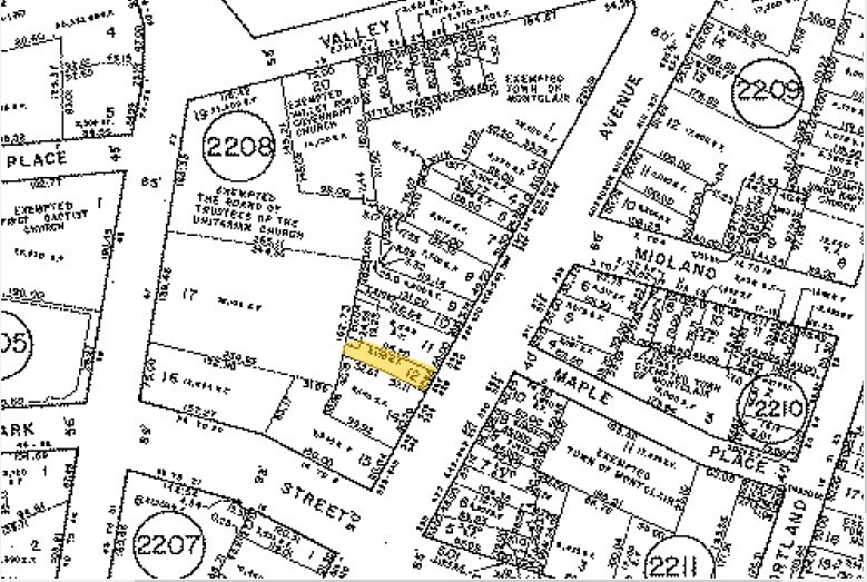 554 Bloomfield Ave, Montclair, NJ for sale Plat Map- Image 1 of 1