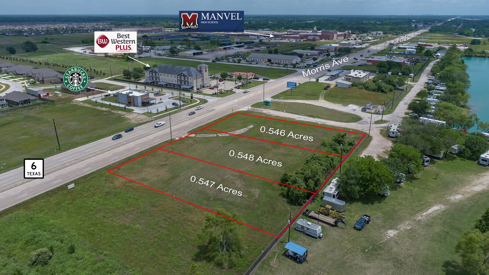 19214, 19224, 19230 Highway 6 (Morris Ave), Manvel, TX 77578