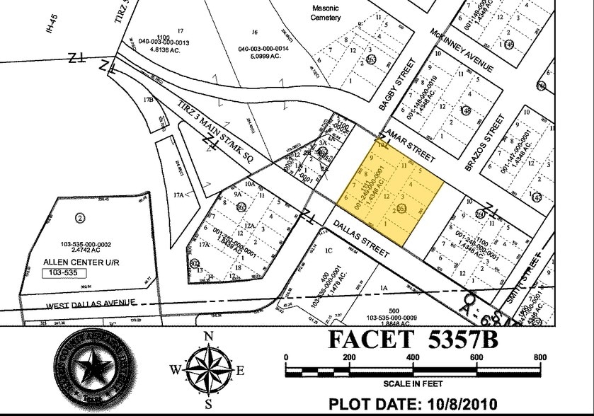 1111 Bagby St, Houston, TX for sale - Plat Map - Image 1 of 1