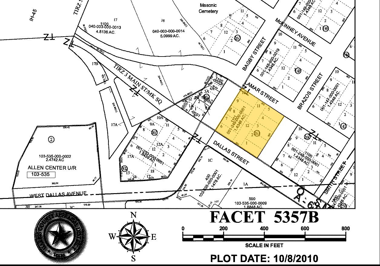 1111 Bagby St, Houston, TX for sale Plat Map- Image 1 of 1