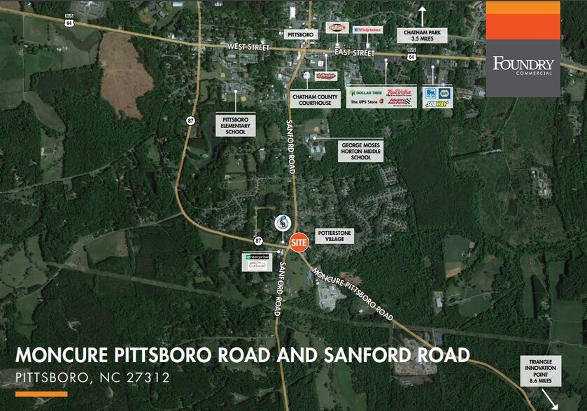 Moncure Pittsboro Rd and Sanford Rd, Pittsboro, NC for sale - Primary Photo - Image 1 of 1