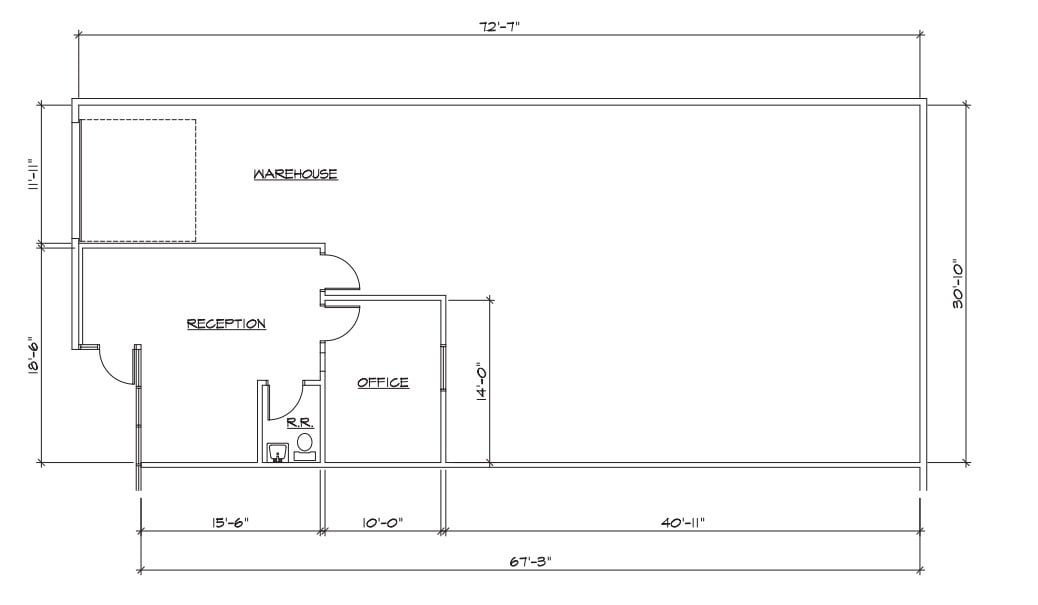 1325 Whitlock Ln, Carrollton, TX for lease Floor Plan- Image 1 of 1
