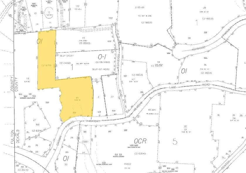1050 Crown Pointe Pkwy, Atlanta, GA for lease - Plat Map - Image 2 of 38