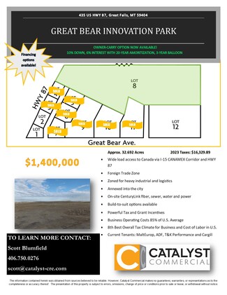 More details for 435 US Highway 87, LOT 8, Great Falls, MT - Land for Sale