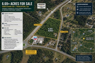 More details for GA Hwy 124 & 1268 Evans Rd, Hoschton, GA - Land for Sale