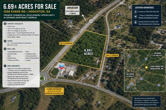 GA Hwy 124 & 1268 Evans Rd, Hoschton, GA - Aerial map view - Image1