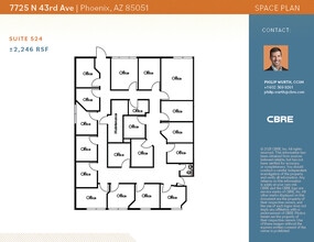 7725 N 43rd Ave, Phoenix, AZ for lease Floor Plan- Image 2 of 2
