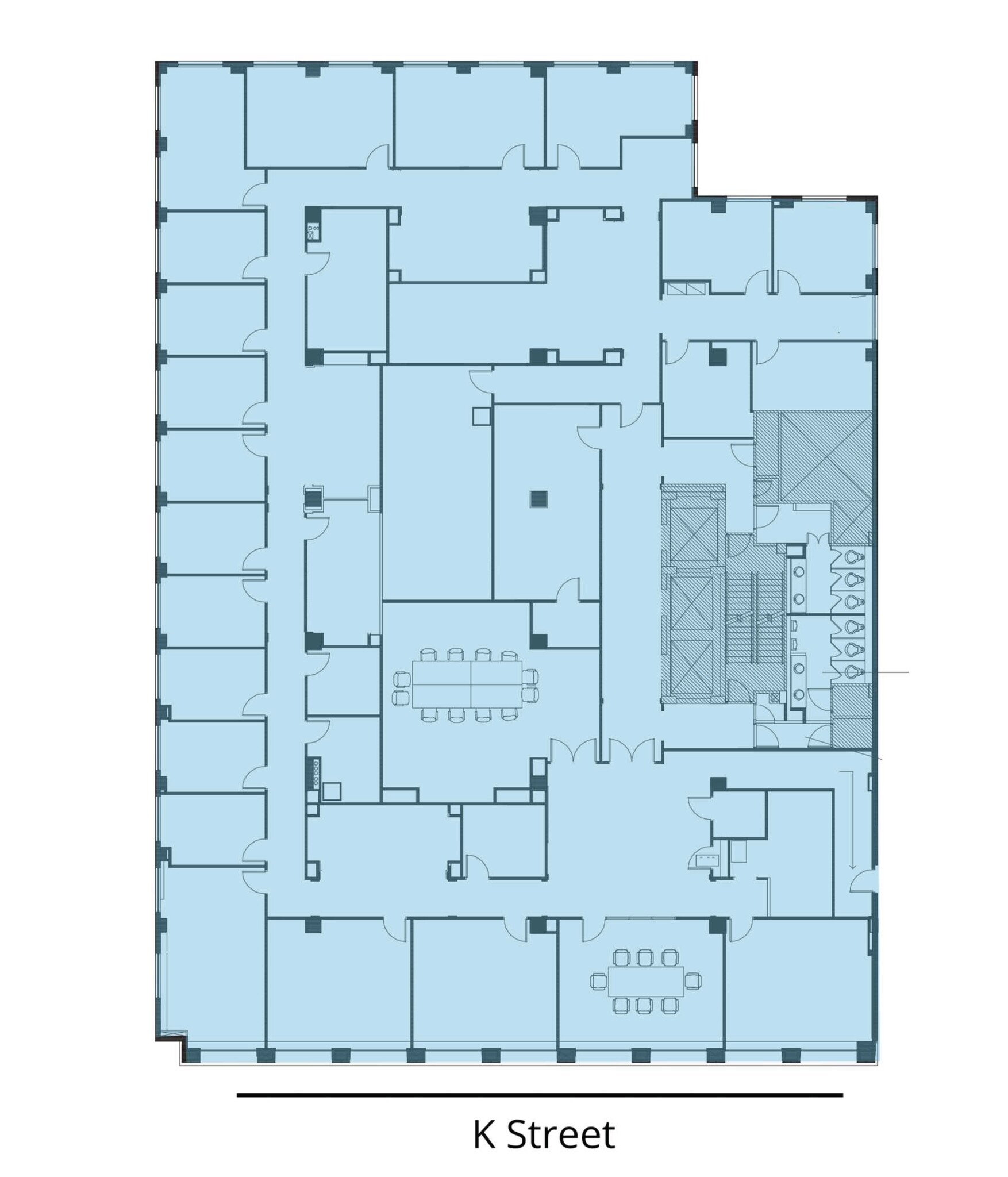 1750 K St NW, Washington, DC for lease Floor Plan- Image 1 of 1