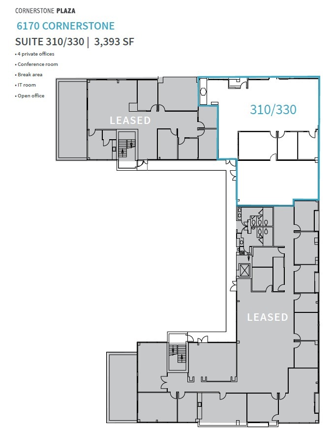 6160 Cornerstone Ct E, San Diego, CA for lease Floor Plan- Image 1 of 1