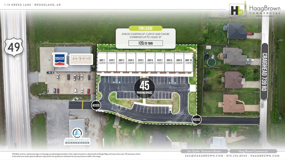 1 Kreed Lane, Brookland, AR for lease - Site Plan - Image 2 of 4