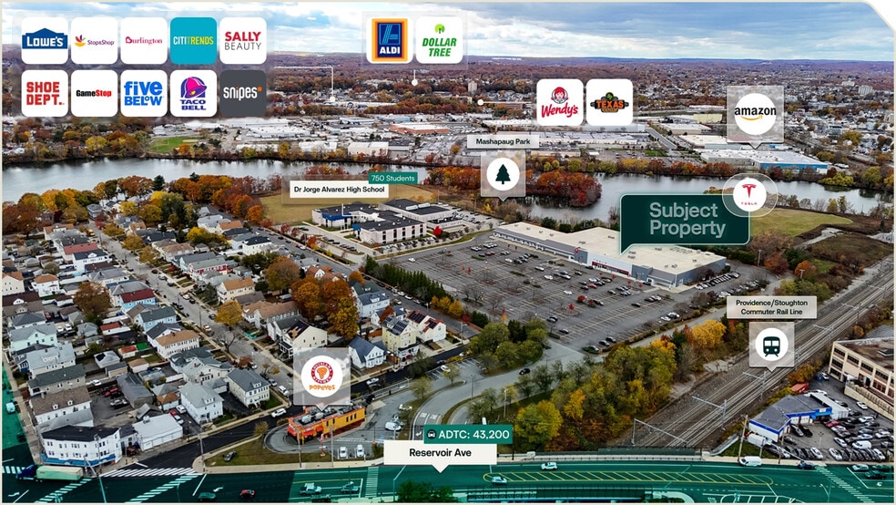 77 Reservoir Ave, Providence, RI for sale - Aerial - Image 3 of 3