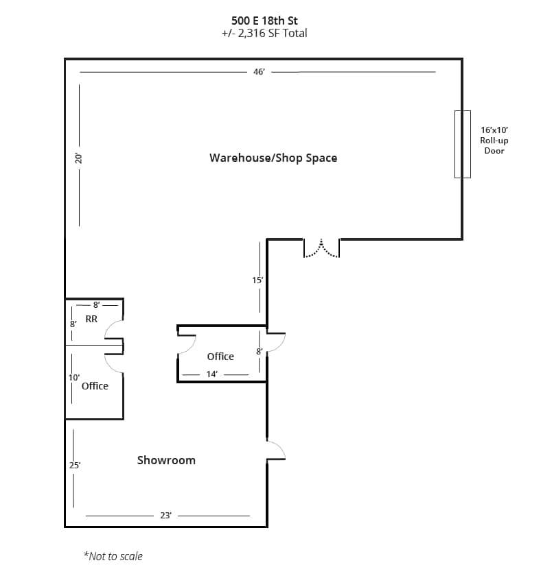 500 E 18th St, Bakersfield, CA for lease Floor Plan- Image 1 of 1