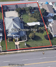 119 Chester Pike, Norwood, PA - aerial  map view