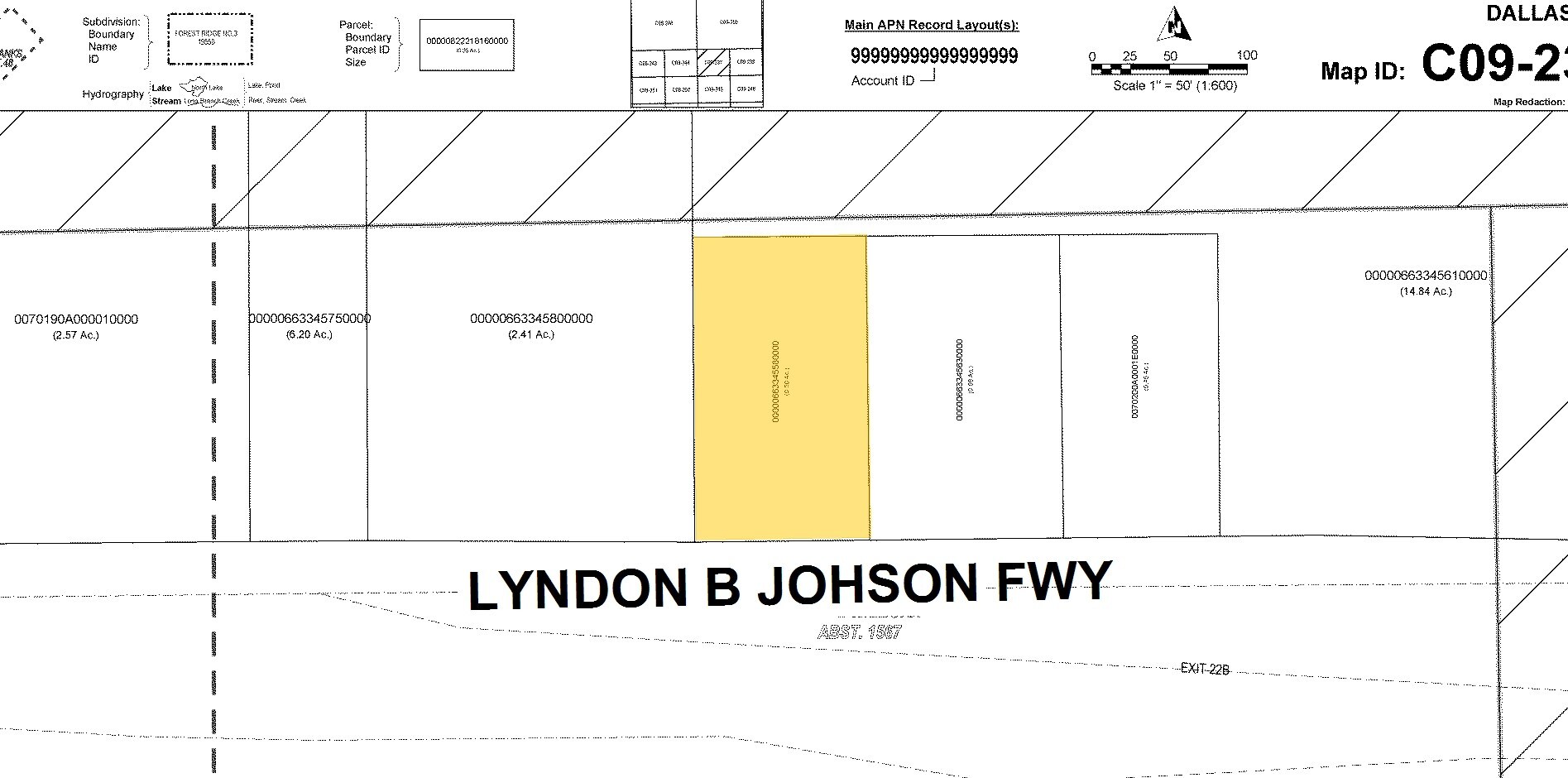 5539 LBJ Fwy, Dallas, TX for sale Plat Map- Image 1 of 1