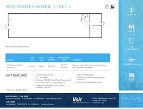 9825 Painter Ave, Santa Fe Springs, CA for lease Floor Plan- Image 1 of 1