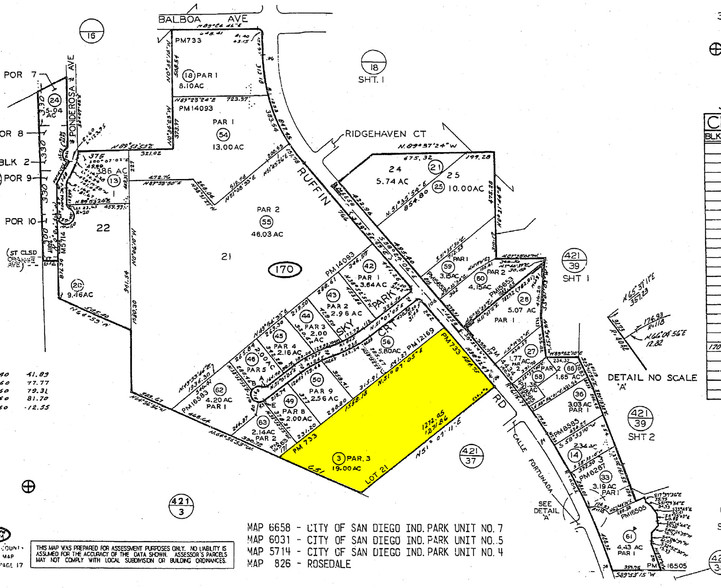 4000 Ruffin Rd, San Diego, CA for lease - Plat Map - Image 2 of 7