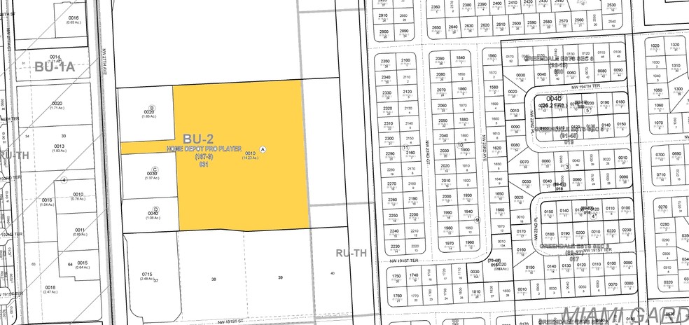 19371 NW 27th Ave, Miami Gardens, FL for lease - Plat Map - Image 2 of 8