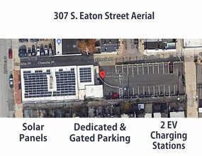 307 S Eaton St, Baltimore, MD - aerial  map view