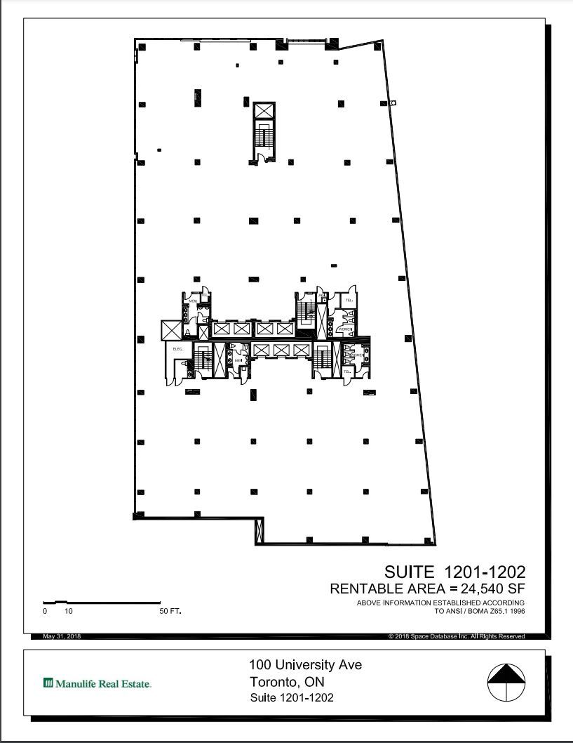 100 University Ave, Toronto, ON for lease Floor Plan- Image 1 of 1