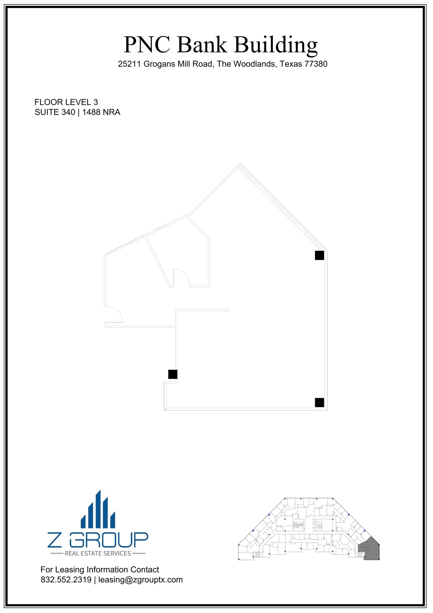 25211 Grogans Mill Rd, The Woodlands, TX for lease Site Plan- Image 1 of 1