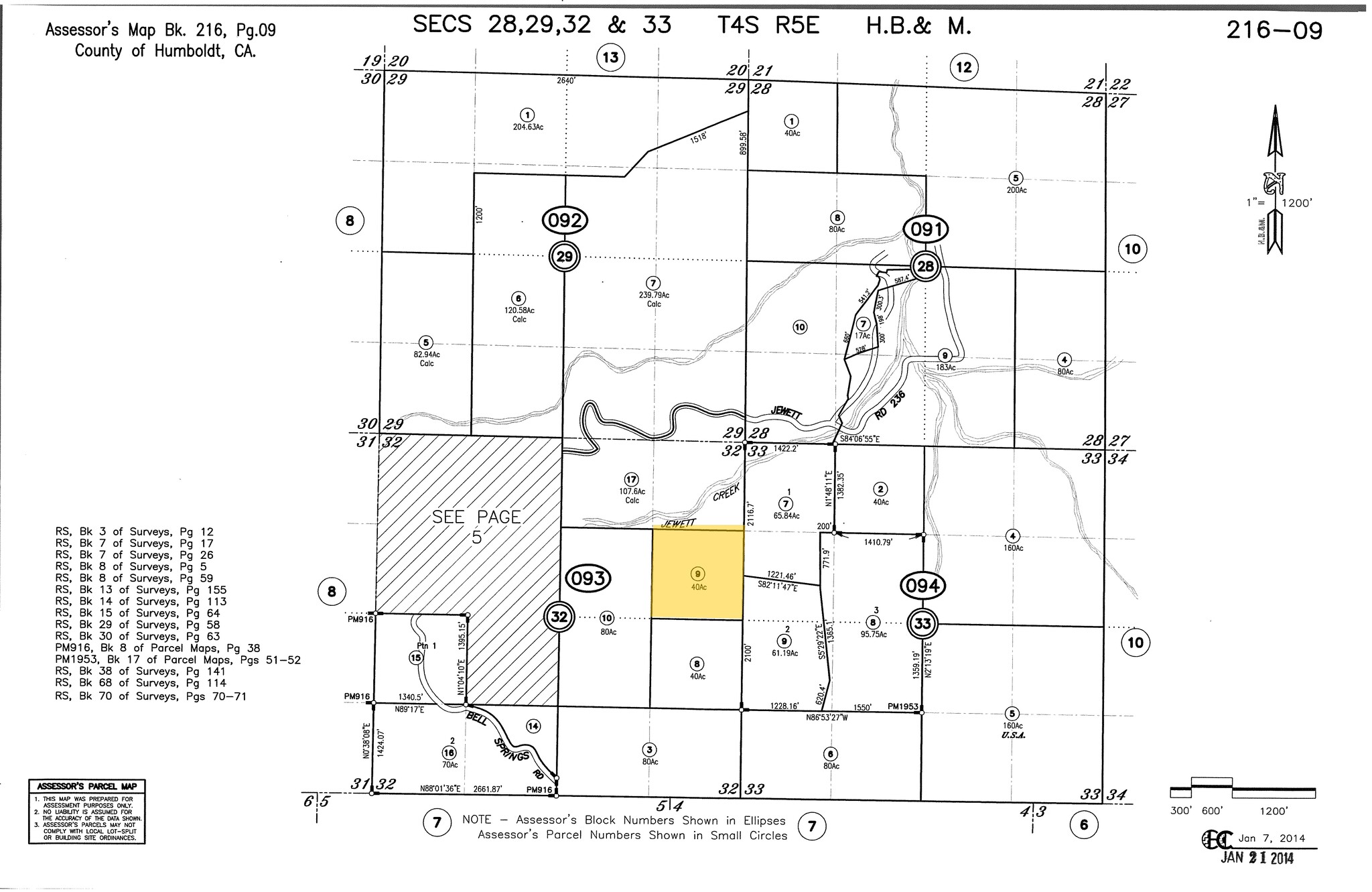 1005 Bliss Ln, Garberville, CA for sale Plat Map- Image 1 of 1