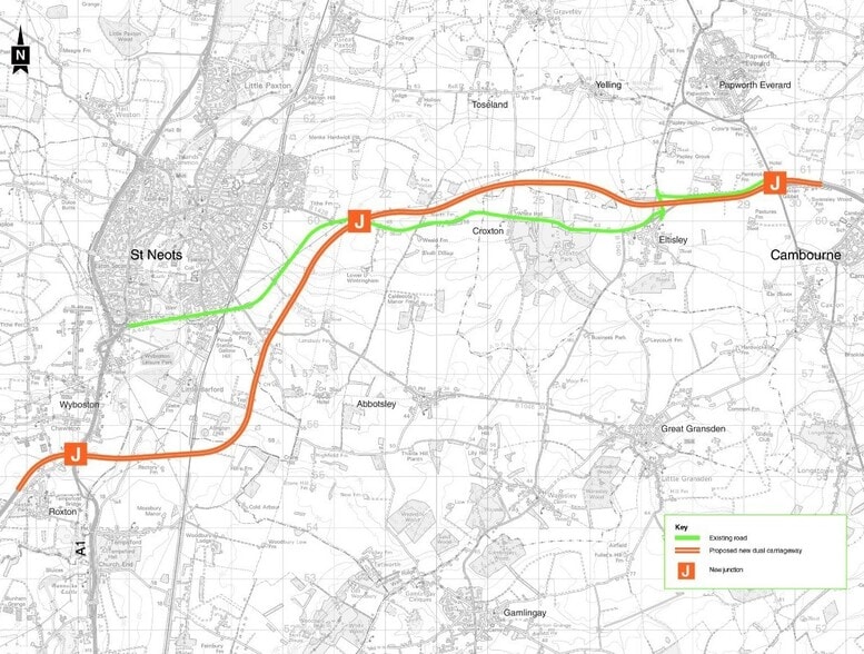 A1 Land To East Of, Blunham for sale - Building Photo - Image 3 of 4