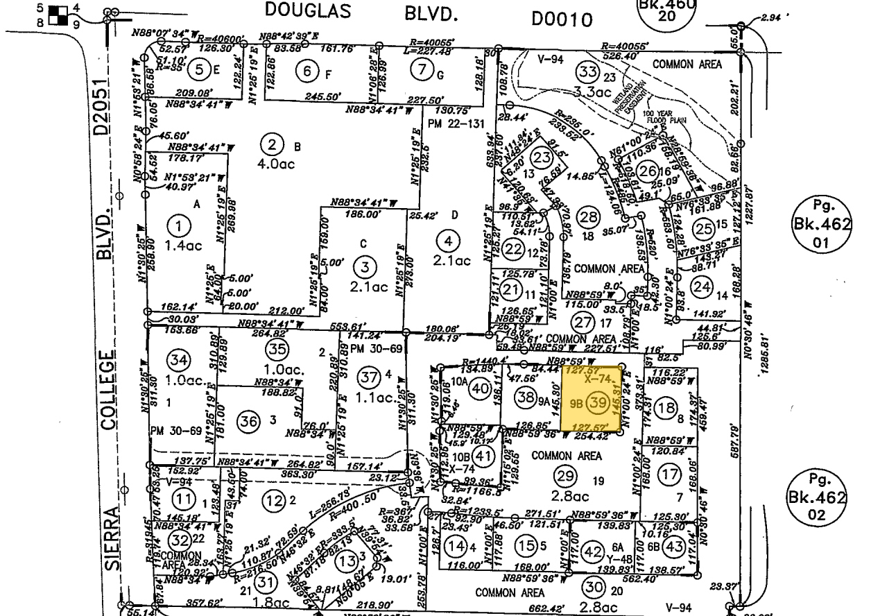 4170 Douglas Blvd, Granite Bay, CA for sale Plat Map- Image 1 of 1