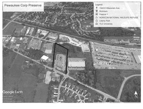 1343 E Wisconsin Ave, Pewaukee, WI - AERIAL  map view