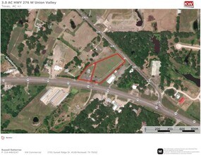 3.0 Acres 276 W hwy, Quinlan, TX - AERIAL map view - Image1