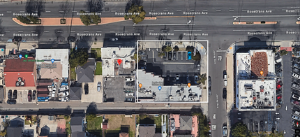 11558-11568 Rosecrans Ave, Norwalk, CA - aerial  map view