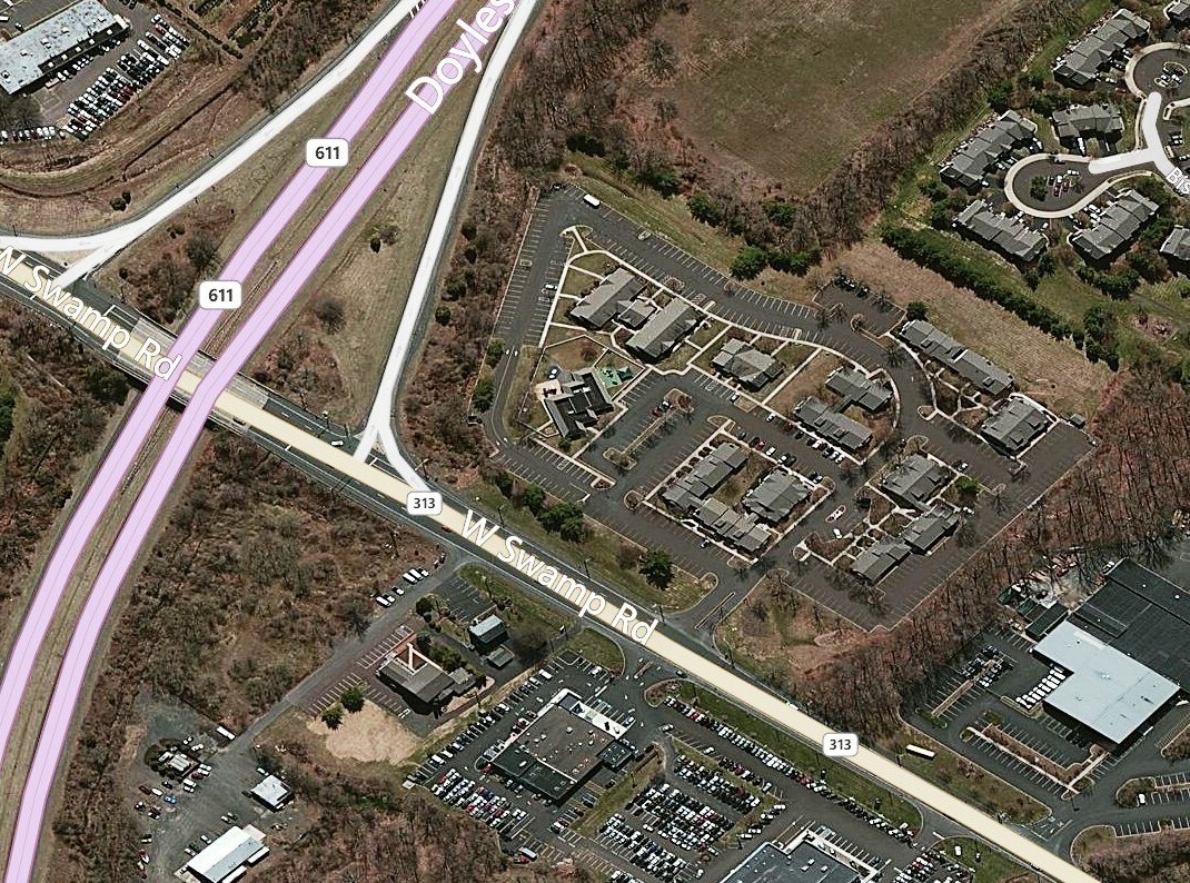 252 W Swamp Rd, Doylestown, PA for sale Aerial- Image 1 of 1