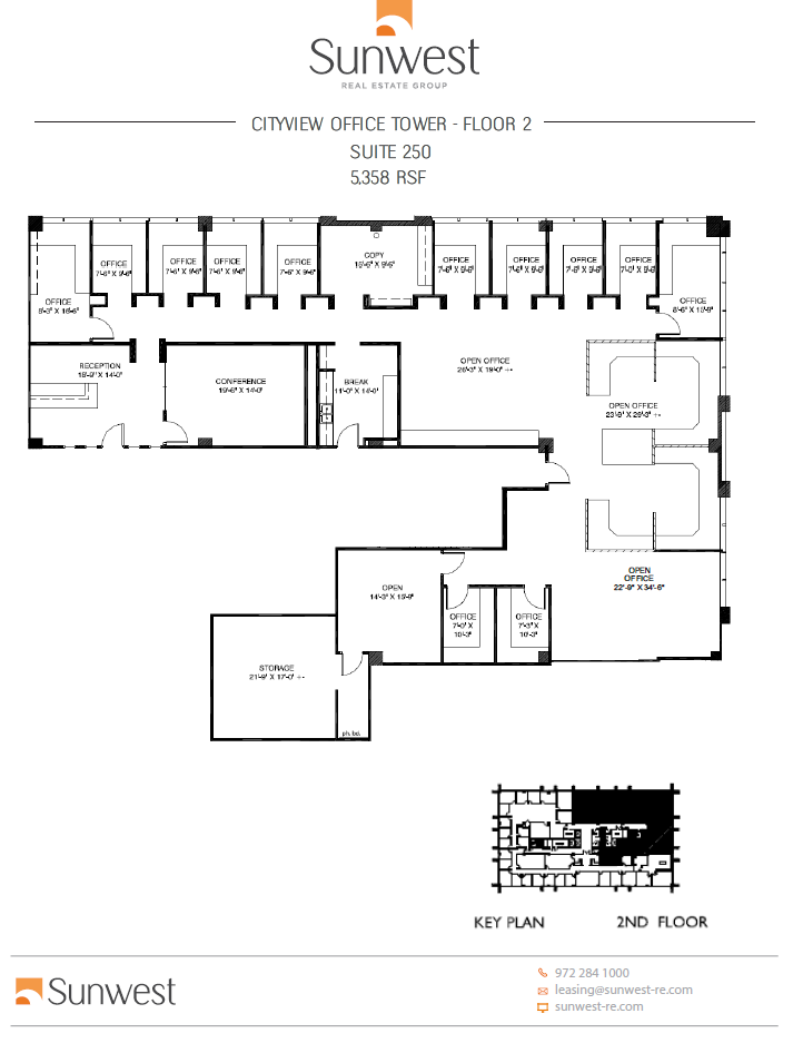 5339 Alpha Rd, Dallas, TX for lease Floor Plan- Image 1 of 2