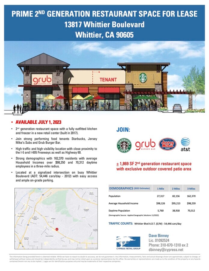13817 Whittier Blvd, Whittier, CA 90605 Retail for Lease